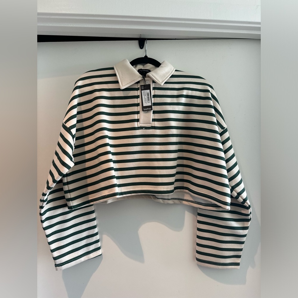 Boohoo cropped polo